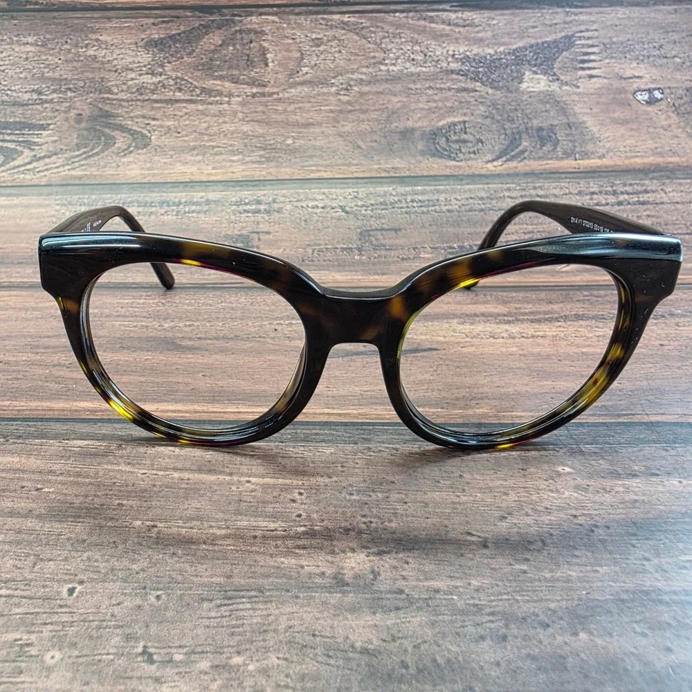 DKNY DY 4143 3702/13 Dark Tortoise Round‎ Cat Eye Eyeglasses 53-19-135
